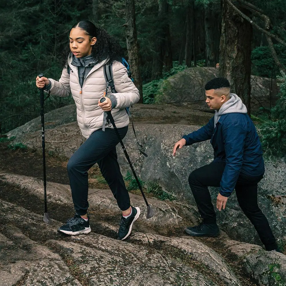 Protecteurs de pointe de poteau de Trekking, 8 pièces, couvre-canne de marche, pieds sans béquille, coussinets antidérapants, plastique Compact léger