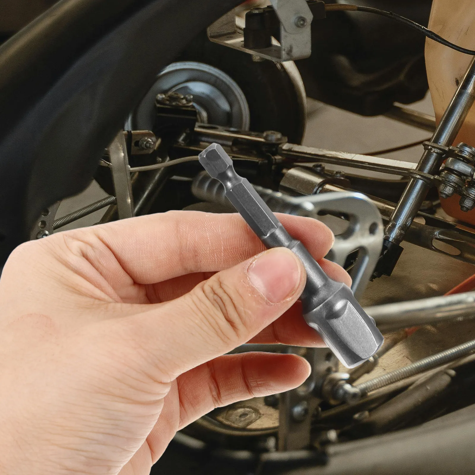 

8Pcs Socket Adapter Set Electric Drill Impact Driver Hex Shank Drill Bit Conversion Adapter Attachment Kit Impact Adapters