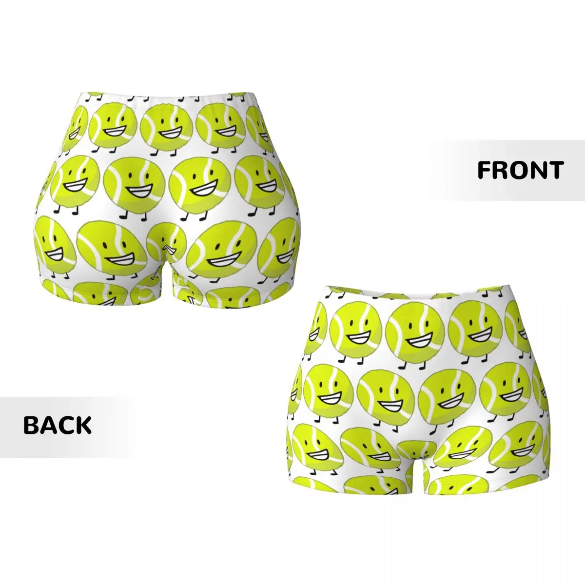 Shorts de ioga com bola de tênis Bfb personalizados para mulheres, treino de ginástica, corrida, vôlei atlético, shorts de motociclista