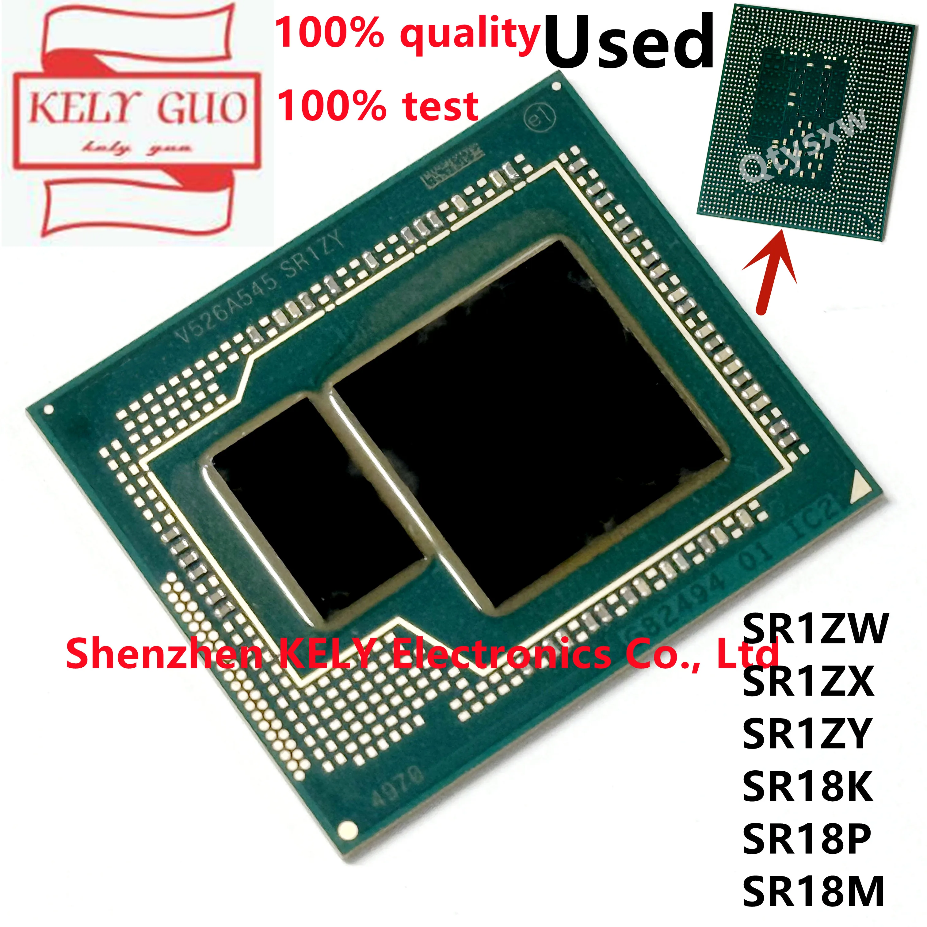 100% prueba buena SR1ZW I7-4700HQ SR1ZX I7-4870HQ SR1ZY I7-4980HQ SR18K I7-4770R SR18P I7-4570R SR18M I7-4670R BGA PGA947 Chipset