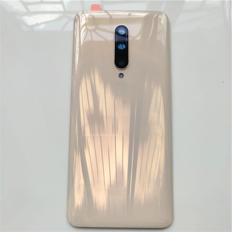 For Oneplus 7 Pro 7pro Glass Back Battery Cover Rear Door Housing Panel Case Replacement With Camera Lens+Adhesive