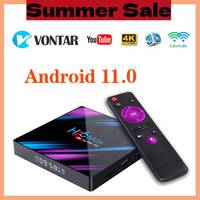 H96 MAX RK3318 Smart TV Box Android 11 4G 64GB Youtube Dual Wifi 4K Media player H96MAX TVBOX Android 11.0 2G 16G Set top box