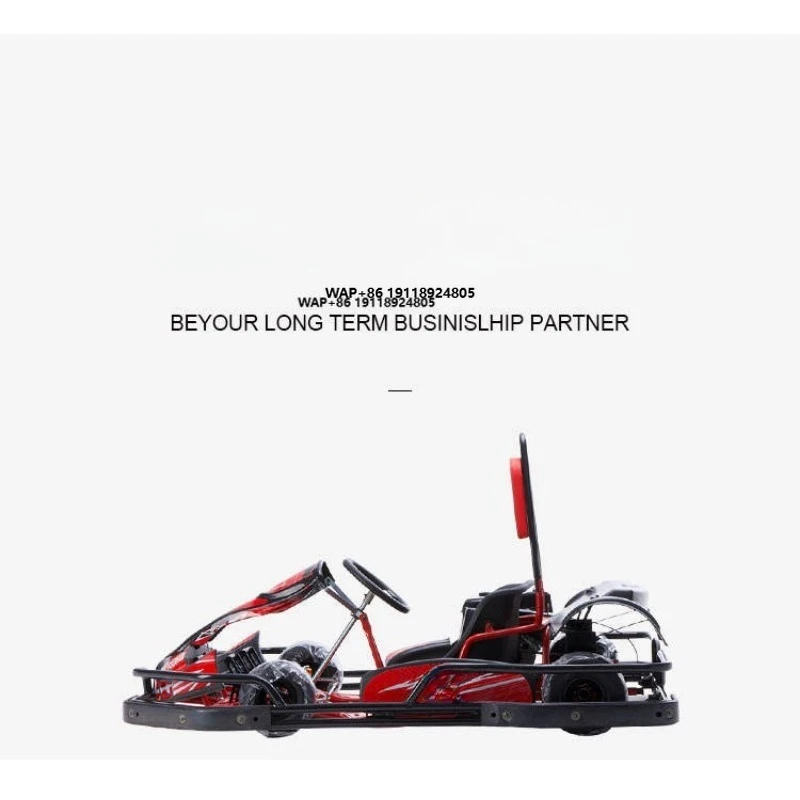 Outdoor Leisure Go Kart with High Strength Carbon Steel Frame, Powerful Engine, Smooth Suspension, Durable Tires