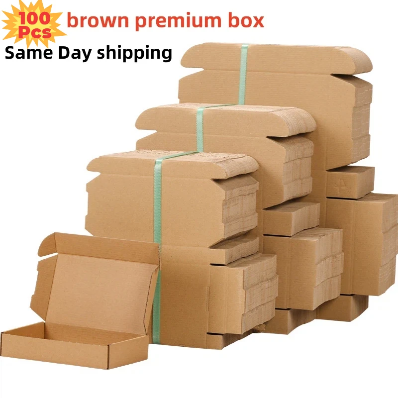 50pcs/100pcs kraft paper gift carton multi size/soap packaging box wedding gift candy/Christmas biscuit candy packaging box