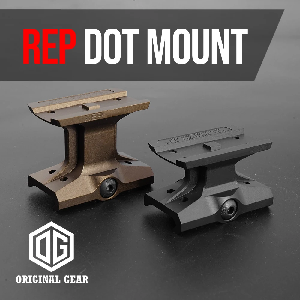 

REP STYLE Red Dot SIght Mount 1.54 1.93 Inch Optical Centerline Hiehgt For Red Dot Sight Made From CNC Aluminum Black FDE