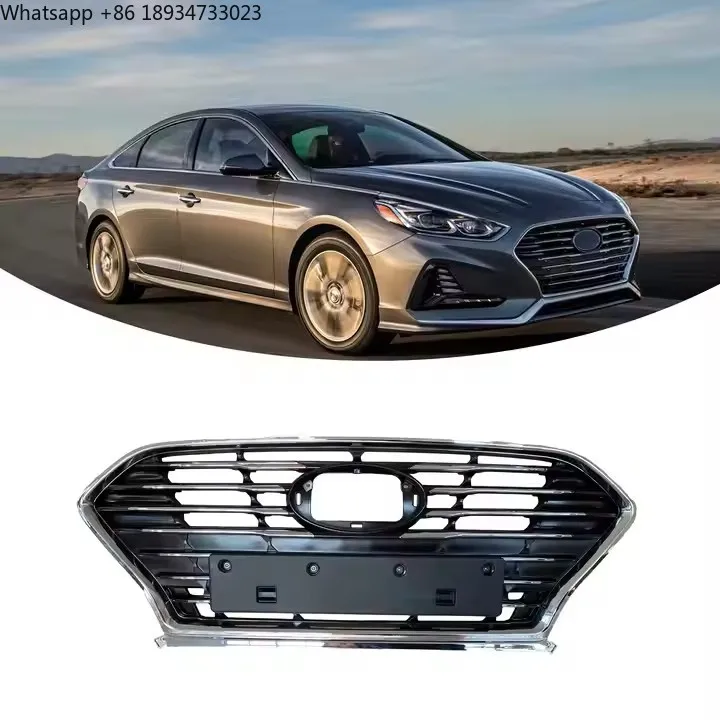 2018 for Hyun-dai Sonata Sport Car Grille Chrome Plated Radiator Front Grill Plastic 86350-E6710