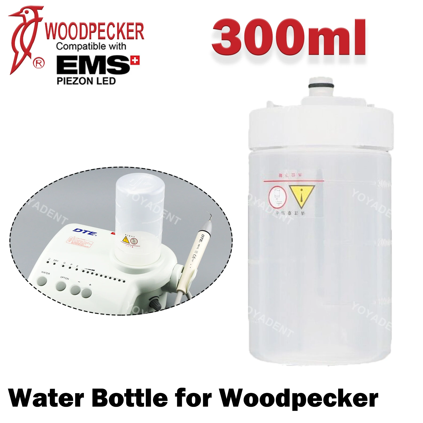 نقار الخشب DTE الأصلي زجاجة ماء الأسنان بالموجات فوق الصوتية قشارة استبدال زجاجة ل D7 UDS-E قشارة/AT-1 نظام إمدادات السيارات #5