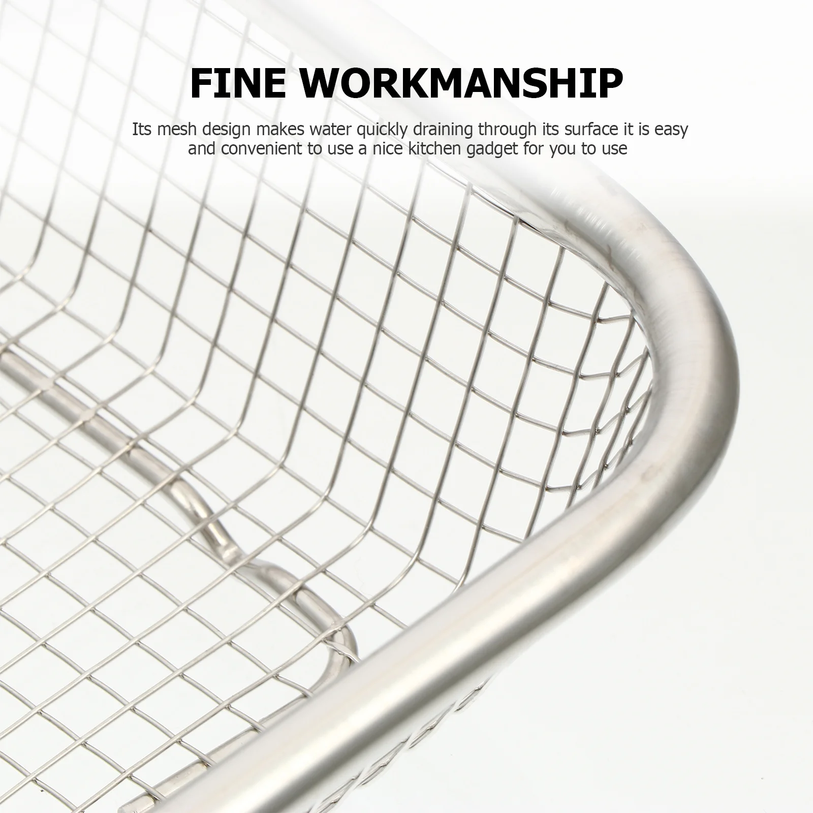 

Stainless Steel Drain Basket Heavy Duty Dish Drying Rack For Utensils Chopsticks Silverware Multi Hole Design Fruit