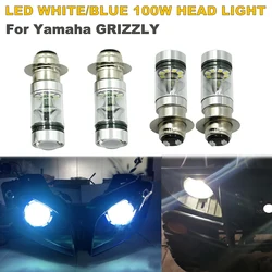 LED White/Blue 100W Head light Headlights Bulbs Lamp For Yamaha Grizzly 660 400 450 350 125 YFZ350 YFZ450 RAPTOR 350 700 ﻿
