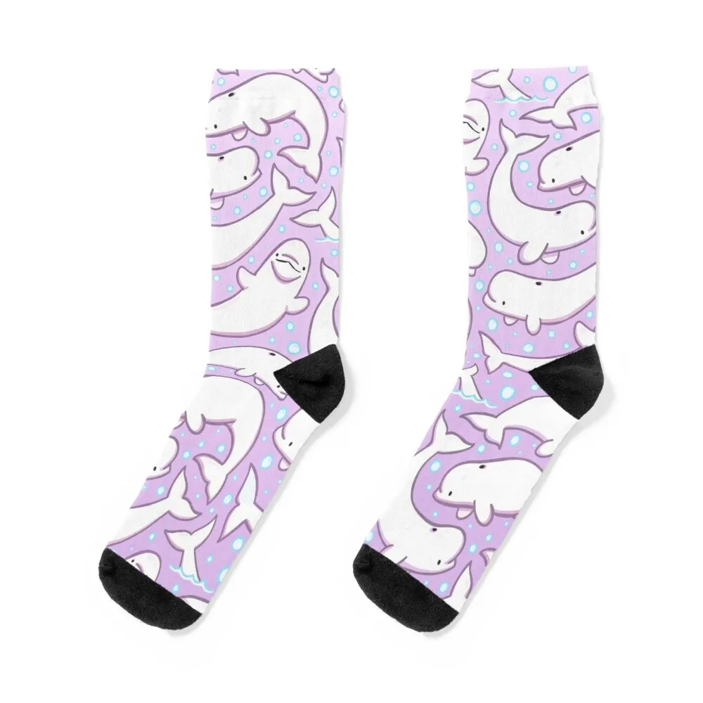 

Believe in the Beluga Socks designer brand winter snow new year Socks Male Women's