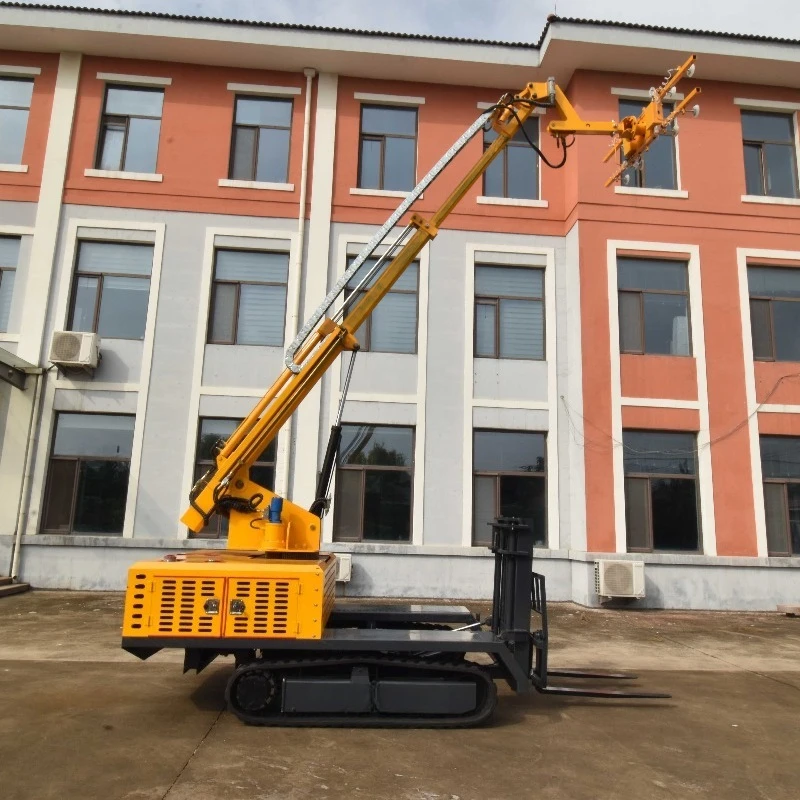 Customized All-Terrain Crawler Type PV Panel Installer Truck Diesel Powered For Solar Projects