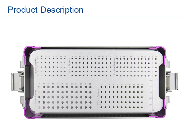 Meditech Hot Sales Orthopedic Instrument Screw Box  Screw Case 1.5/2.0/2.4/2.7/3.5