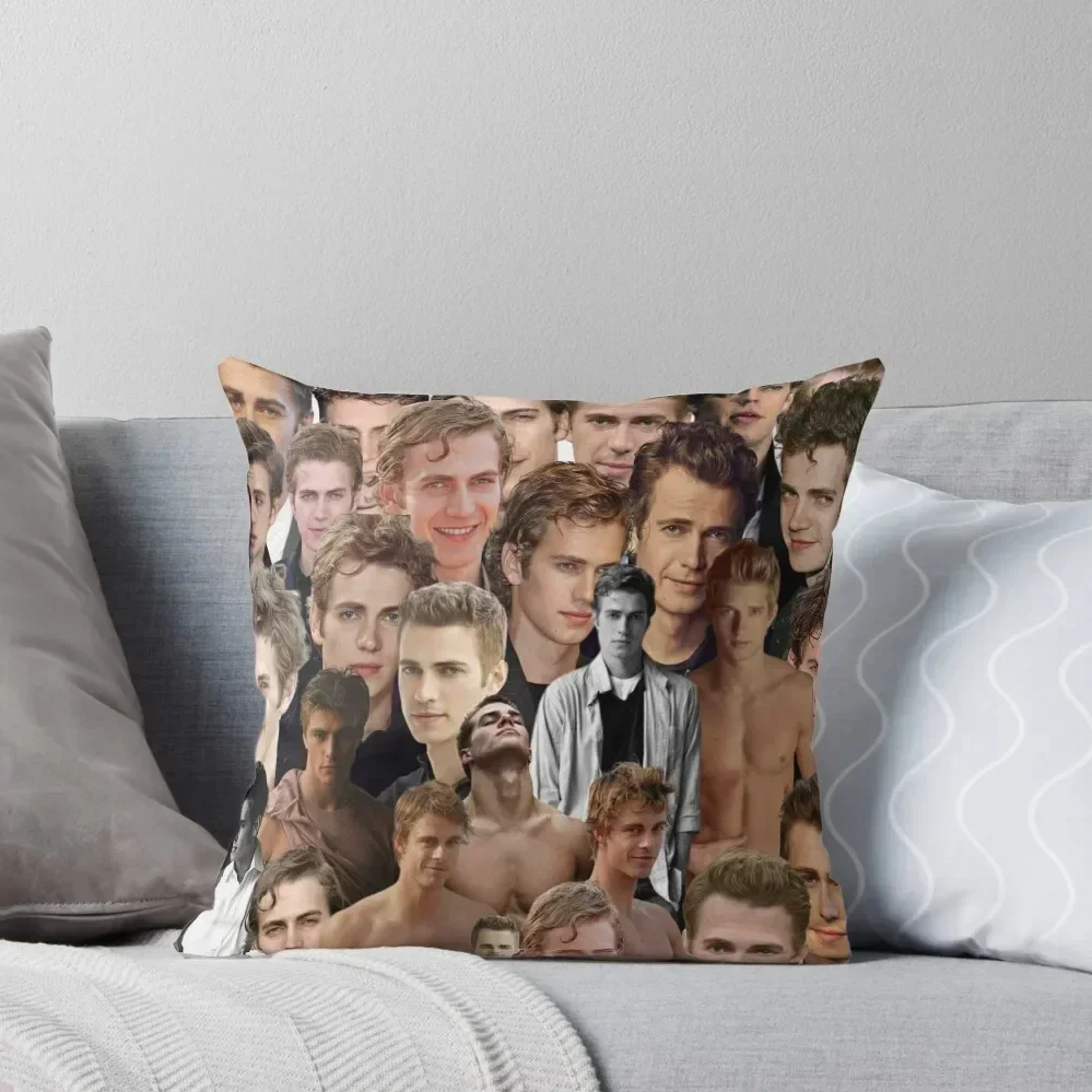 

Hayden Christensen Collage Throw Pillow Decorative Cushion covers for pillows Christmas Pillow Cases pillow