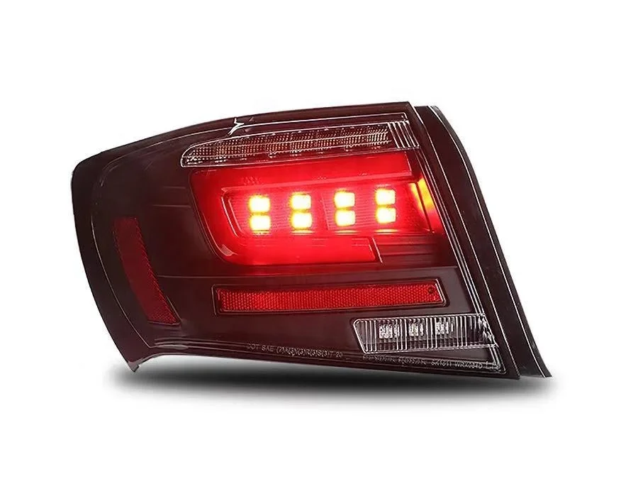 For Subaru WRX SEDAN 08-14 All LED Tail Light LED Dynamic Indicator SN Red Reflector SN