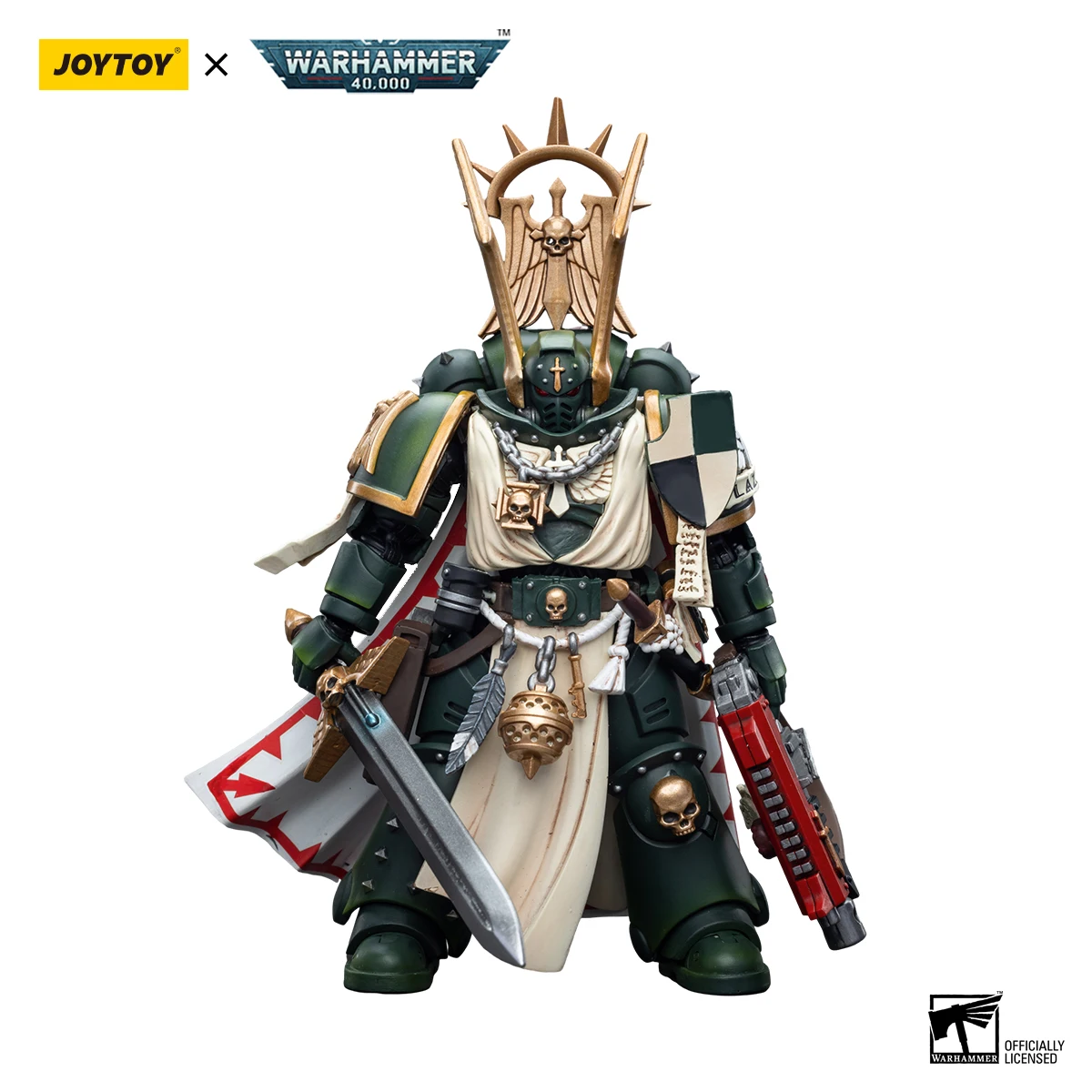 [Pre Vendita] JOYTOY Action Figure 1/18 40K Dark Angels Master Lazarus Master Con Power Fist Anime Modello Militare Spedizione Gratuita