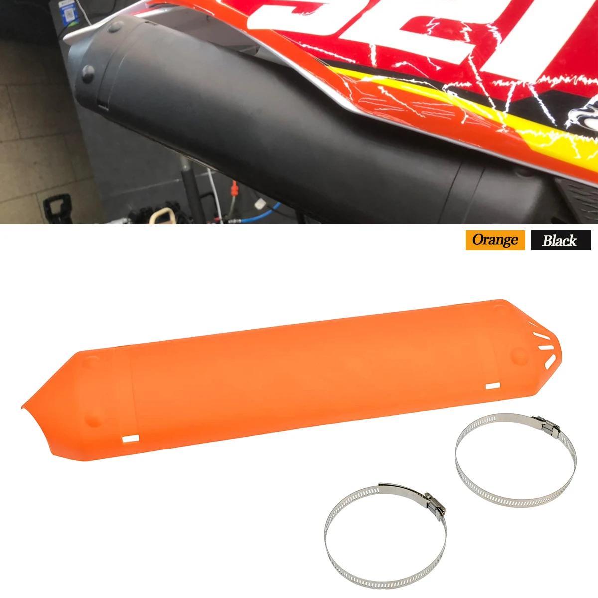 

Motorcycle 2024 Heat Shield Exhaust Protective Cover For KTM EXC 250 300 TPI XC XC-W For Husqvarna TE250 TE300 2T 2020 2022 2023