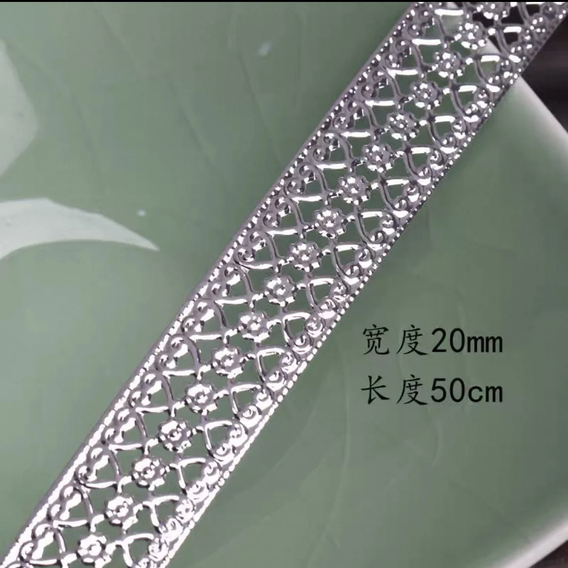 

15-85mm Gold Silver Vintage Ethnic Embroidery Boho Crown Base Iron DIY Baroque Wedding Party Accessories Embroidered Fabric