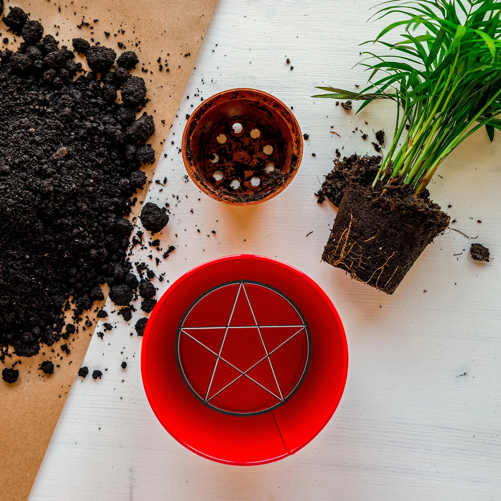 10 قطعة منصة النبات الأسود أقدام للأواني الداخلية والخارجية قاعدة التهوية لمنع الجذر تعفن تراكم المياه زارع الناهض حامل #1