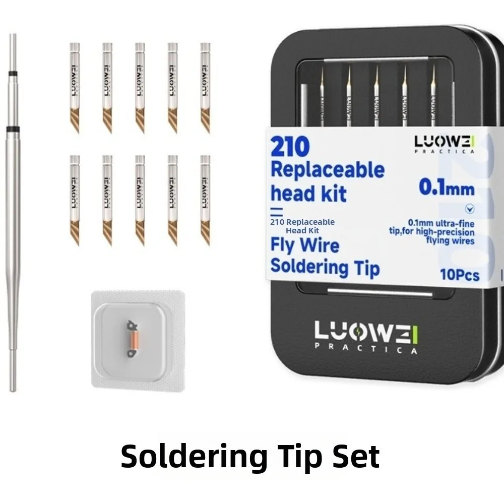 Ultra-Fine 0.1mm Soldering Iron Tips Blade Pointed Design Replaceable Tip Interchangeable Solder Head Interchangeable Head