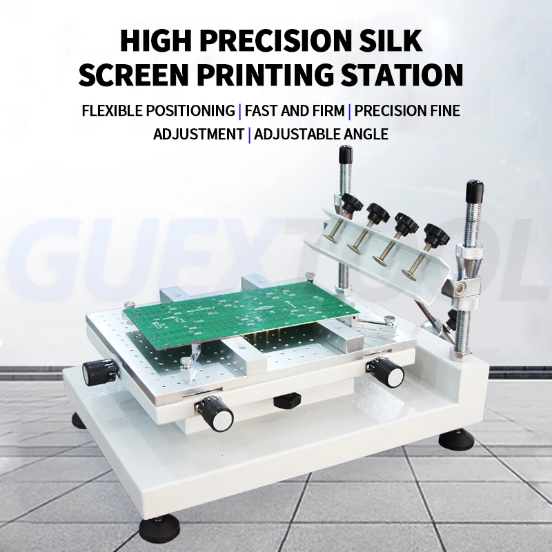 High Precision Silk Printing Table Manual Flat Screen Printing Table Solder Paste Printing Machine Screen Printing Machine
