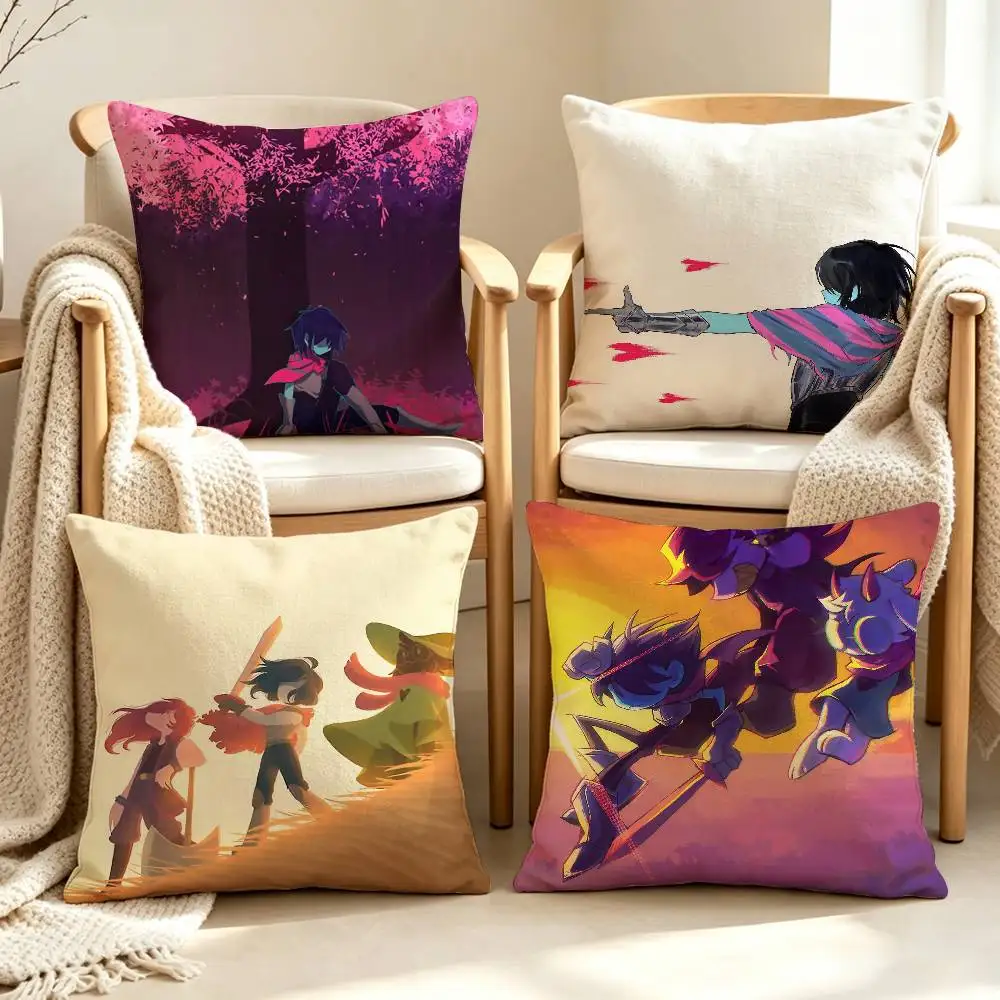 K-Kris GAME D-Deltarune Customizable Square Cushion Cover Double Sided Print Pillow Case