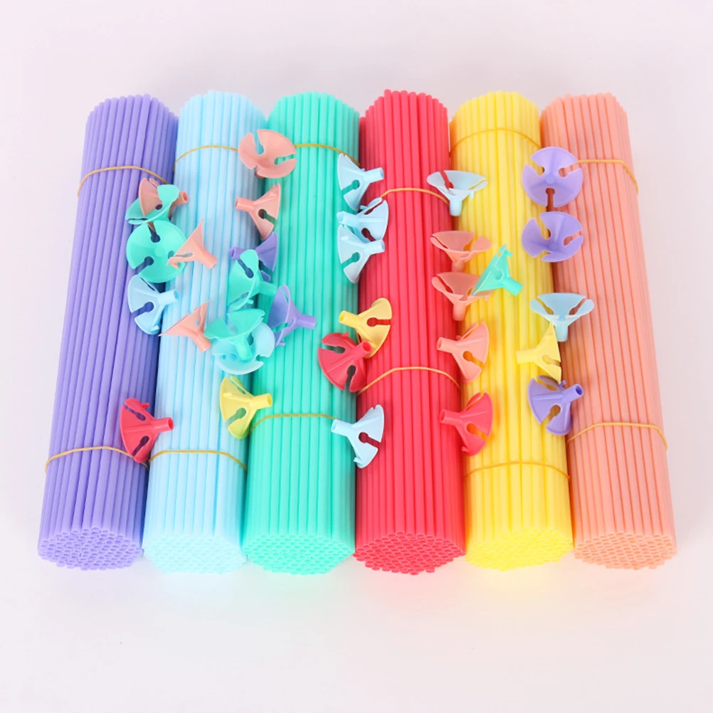 

100Pcs Reusable Balloon Bracing Poles Durable Plastic Party Decoration Table Stand Wedding Birthday Centerpiece