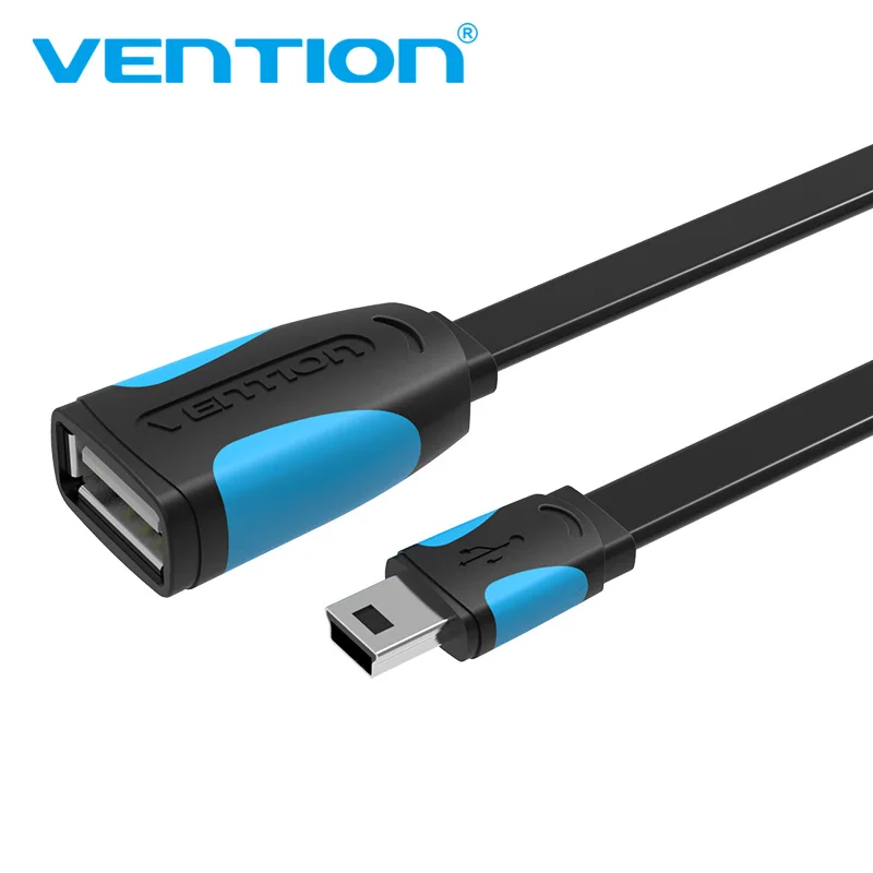 Vention Mini USB OTG Cable 0.1m 0.25m Male Mini USB to Female USB OTG Adapter For GPS Camera Mobile Phone Tablet U Disk Mouse