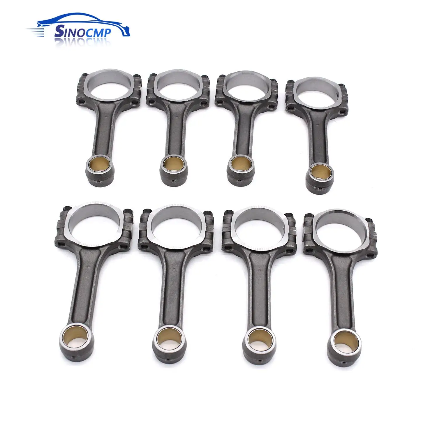 

8 шт. шатуны PCE274.1003, подходят для Chevy SBC 350 I-Beam Street, запасные части для двигателя автомобиля, аксессуары для шатунов