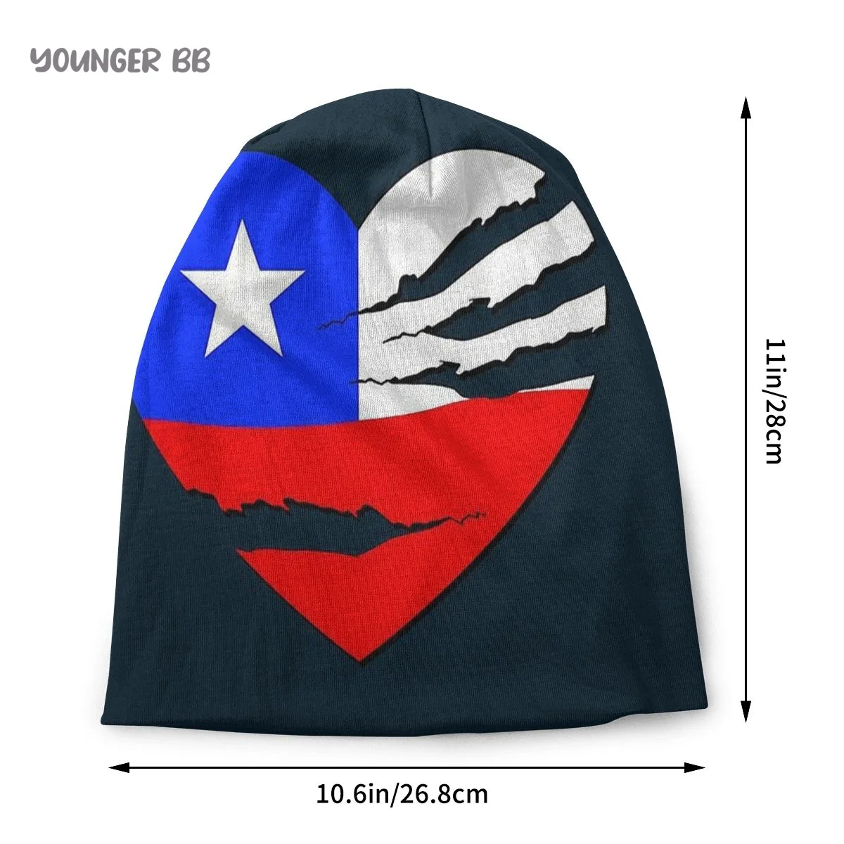 Flag of Chile Caps Vintage Street Skullies Beanies Hat Adult Men's Knit Hat Men Women Female Winter Warm Elastic Bonnet Knit Hat