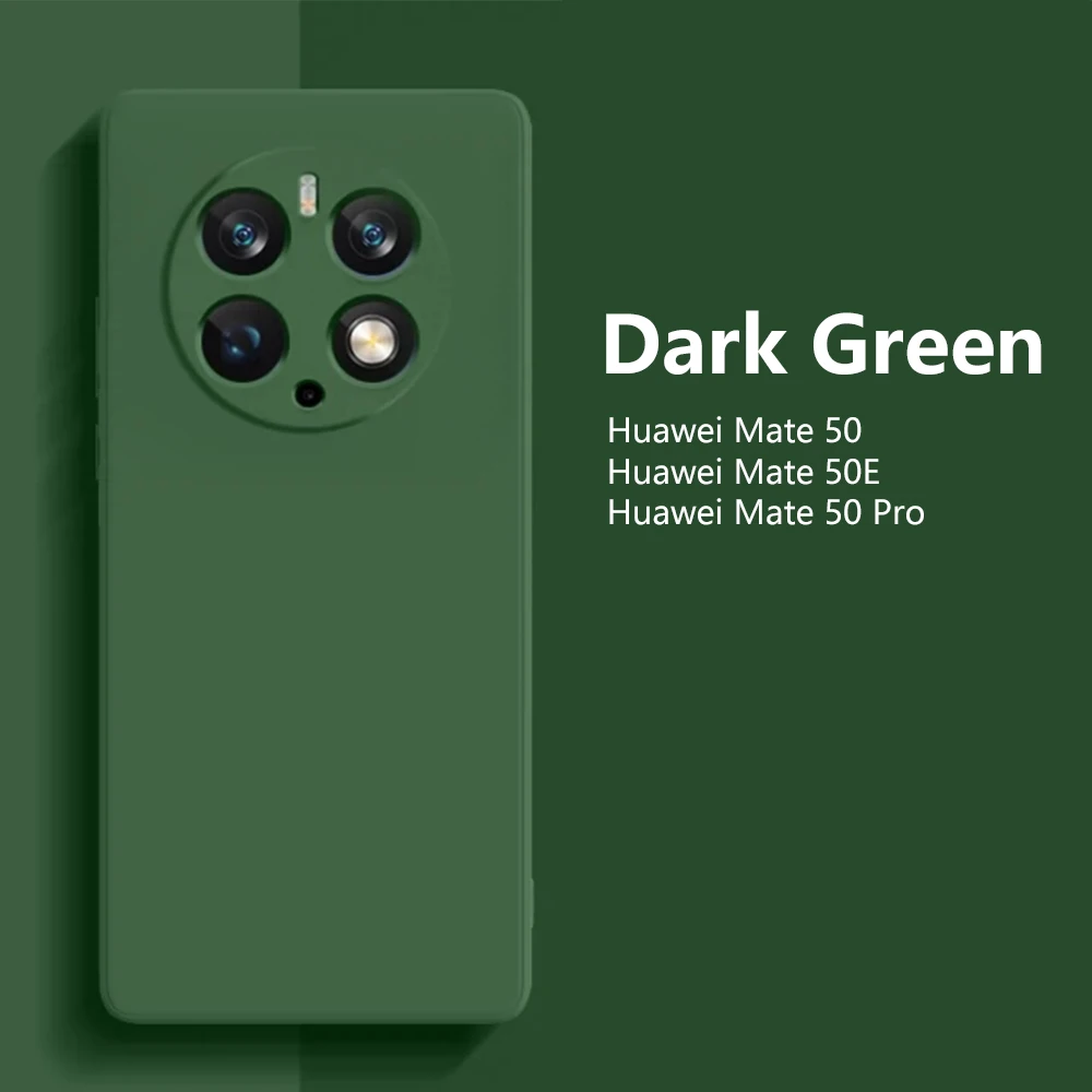 Mate 50Pro Original Phone Cases For Huawei Mate 50 Pro Liquid Silicone Fundas Protective Cover For Mate 50E Capa