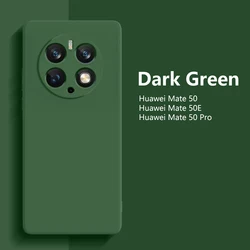 Mate 50Pro Original Phone Cases For Huawei Mate 50 Pro Liquid Silicone Fundas Protective Cover For Mate 50E Capa
