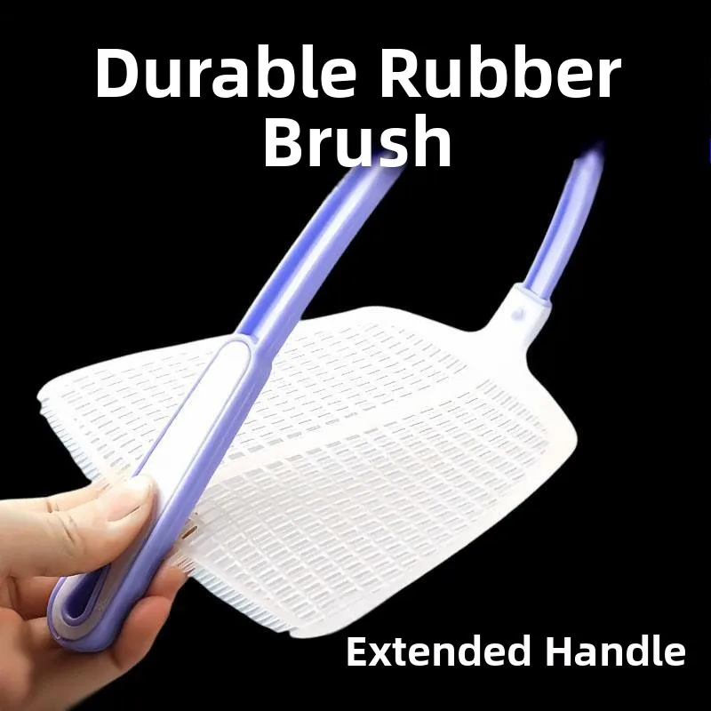 Matamoscas de plástico indestructible con mango largo, goma de silicona para uso doméstico, tendón de toro Sle antiguo, nuevo modelo