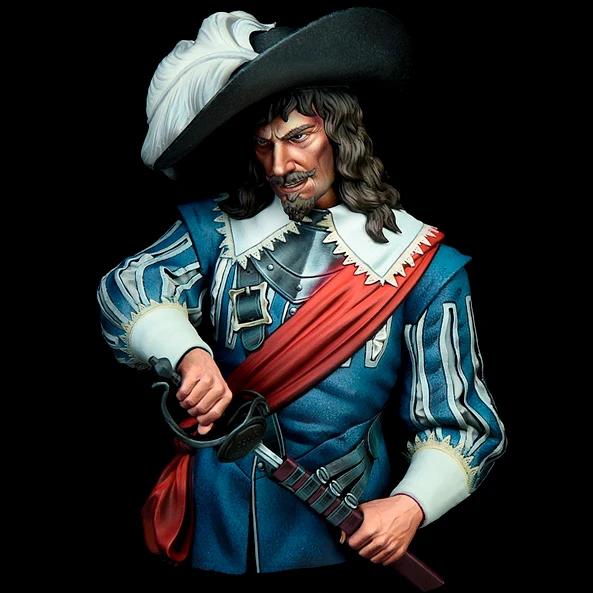 

1/12 Resin model half body kit musketeer colorless self-assembly（Special offer） A-1943