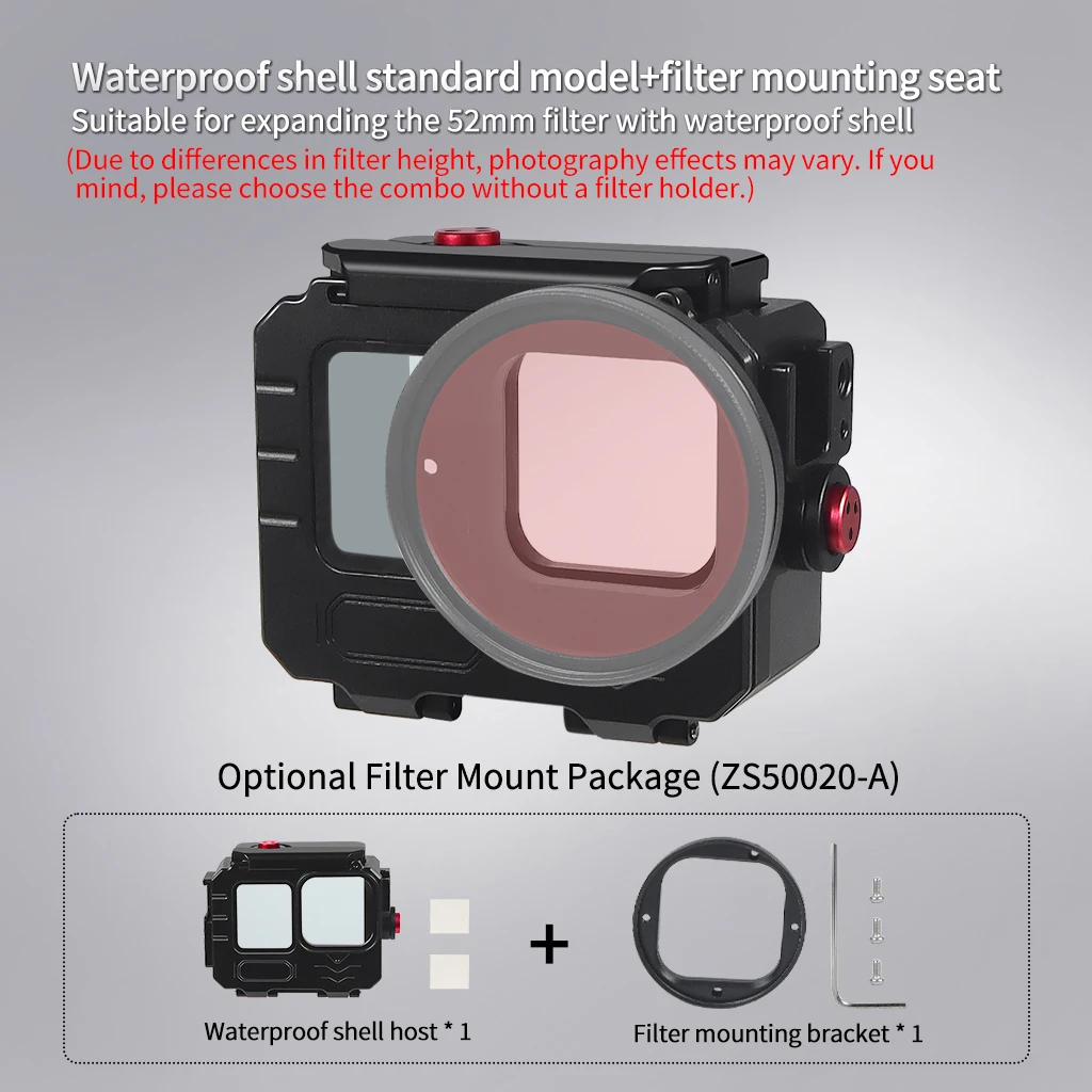 Honbobo Custodia impermeabile + Filtri subacquei per GoPro Hero 13 Black, Custodia subacquea 45M per GoPro Hero 13/12/11/10 Black protettivo Guscio Honbobo Custodia impermeabile + Filtri subacquei per GoPro Hero 13 Black, Custodia subacquea 45M per GoPro Hero 13/12/11/10 Black protettivo Guscio
