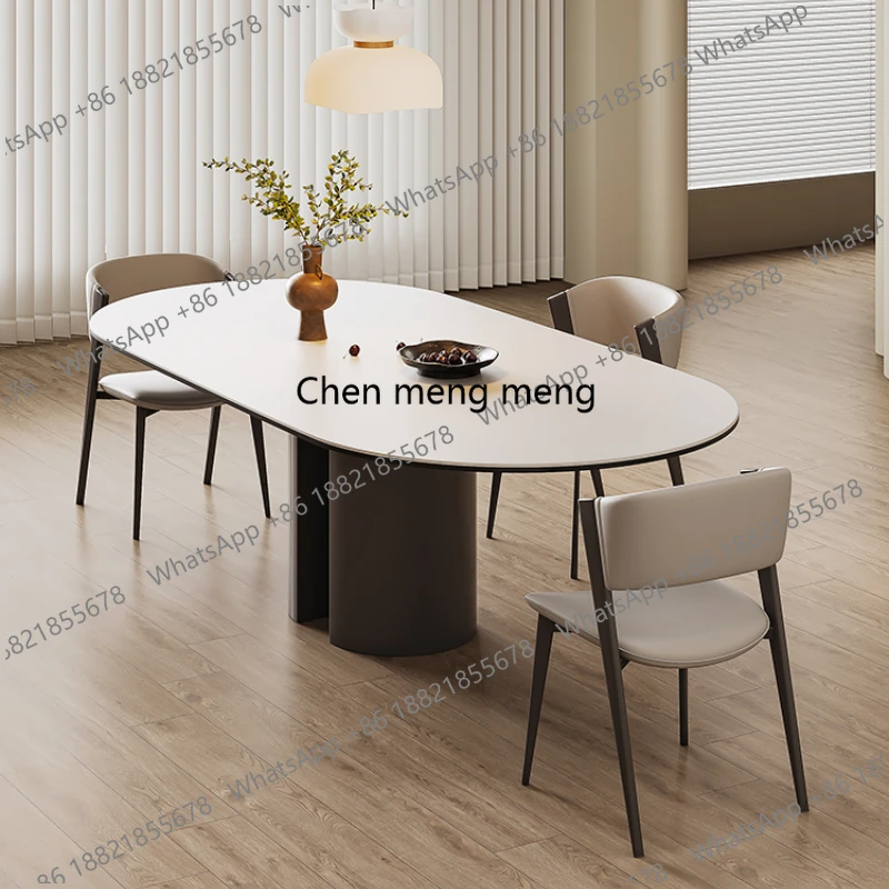 

Light Luxury Cream Wind Dining Table European Aesthetics Comfortable Restaurant Table High Quality Simple Muebles Furniture