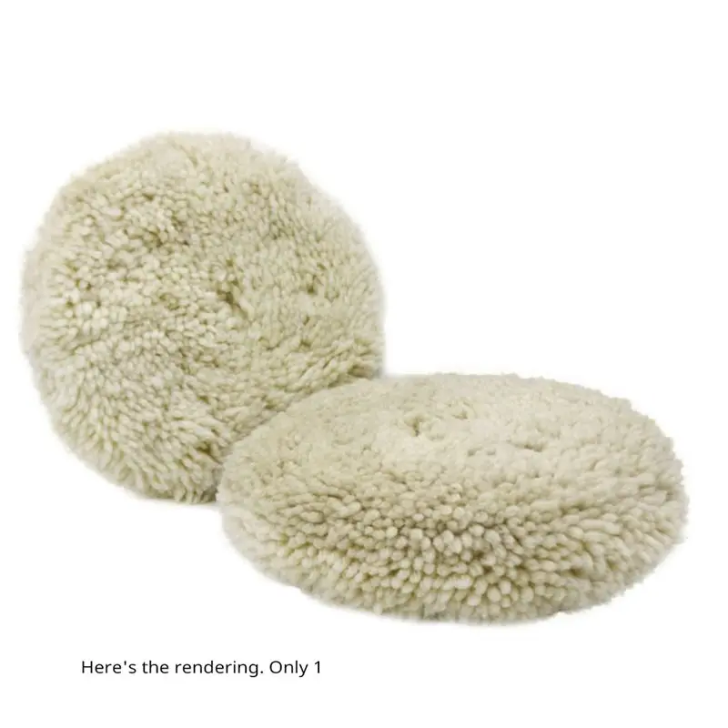 ABKO-Hook& Loop Attachment, 7 Inch Wool Polishing Pad- Double Sided For Auto And Marine Detailing 1PCS Adapter