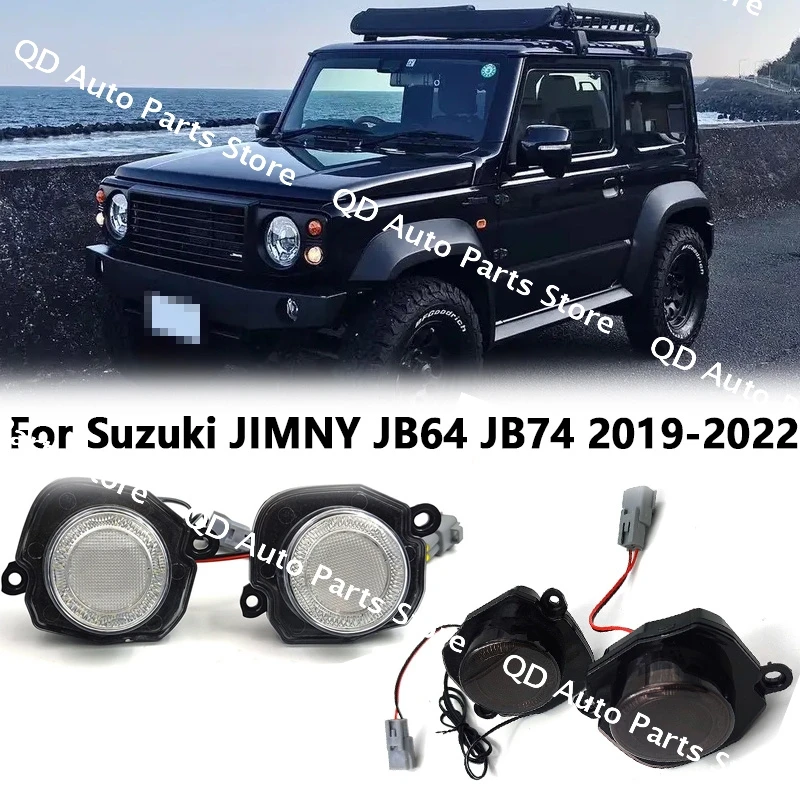 

Левая и правая для SUZUKI JIMNY JB64/74 противотуманная фара, лампа «ангельские глазки», дневные ходовые огни, автомобильные противотуманные фары, лампы указателей поворота