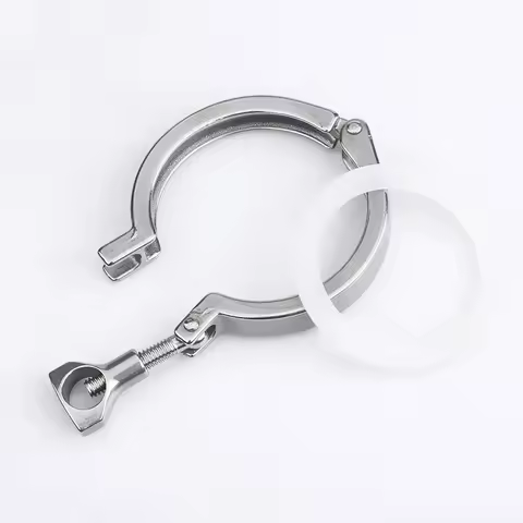4inch Sanitary Tri Clamp Clamps Clover For Ferrule,Middle Type Ferrule Flange,Sanitary Fitting for Home Brewing,SS304