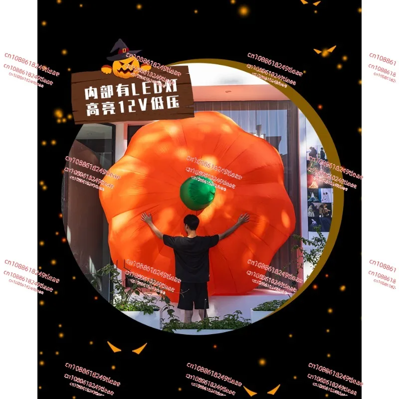 

Хэллоуин, потому что декоративная воздушная модель, надувной воздушный шар-призрак, большой тыквенный торговый центр, уличная атмосфера, реквизит для расположения сцены