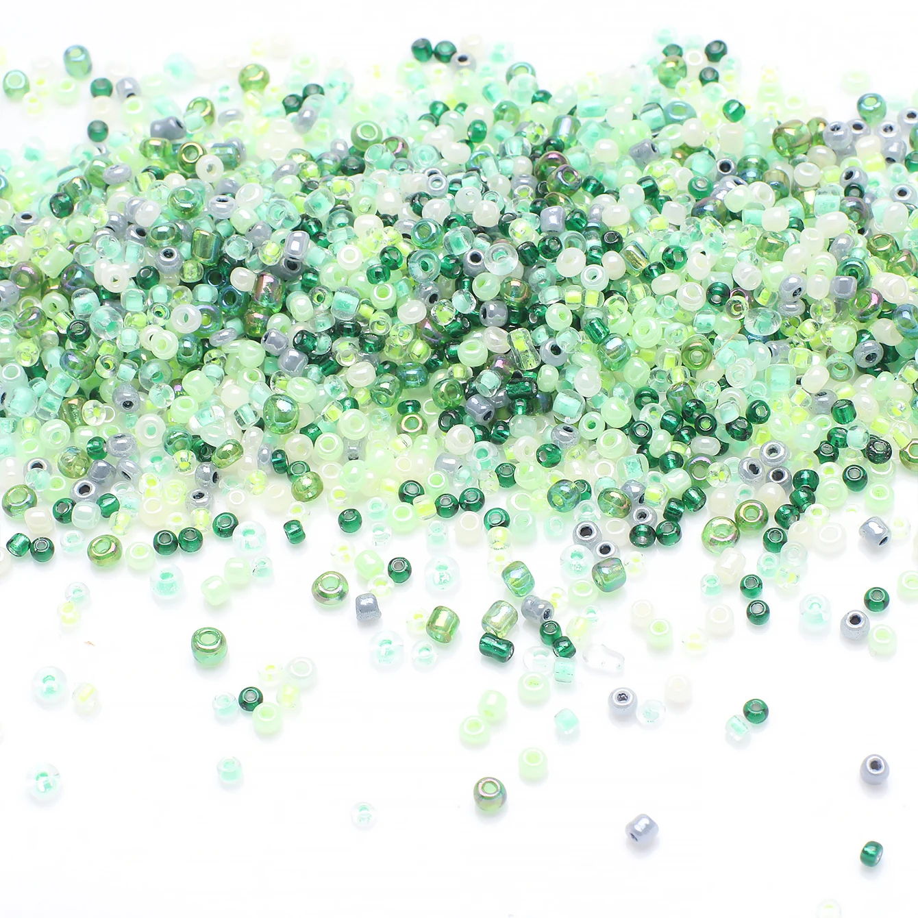 18 جرام 2-4 مللي متر الزجاج البذور مختلط الصلبة الألوان الجولة فضفاض الخرز فاصل DIY بها بنفسك صنع اليدوية كريستال خواتم سوار مجوهرات