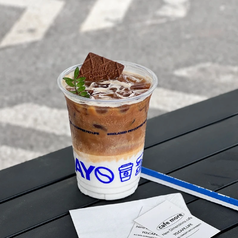 Customized Printing Disposable Transparent Plastic Cups For Coffee, Beverages, And Milk Tea Plastic Cups
