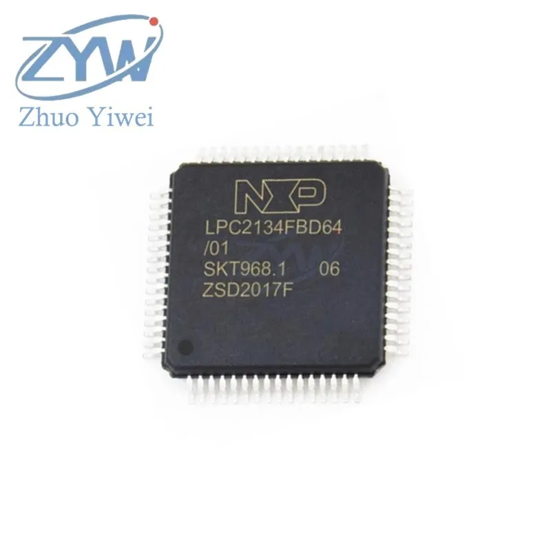 LPC2134FBD64/01 LQFP-64 LPC2134 LPC2134FBD ARM7 60MHz 128KB 16/32-bit microcontroller patch New original