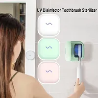 Multi-function Mini Toothbrush Sterilizer 320mAh Portable Wireless Rechargeable Earphone Jewelry UV Disinfector Sanitizer Holder