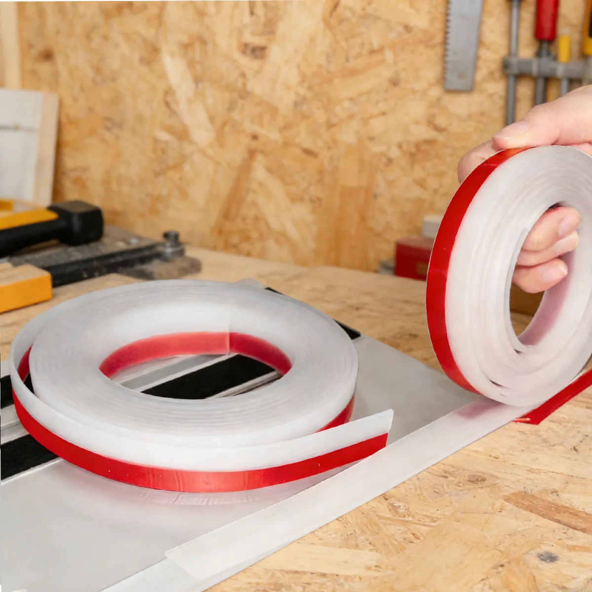 

Защитная полоса Splinter Guard для направляющей шины циркулярной пилы, толщина 2,5 мм, ширина 21 мм, аксессуар для пилы по дереву