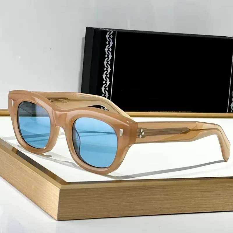

CGSN9261 Acetate Round Classical Sunglasses for Men and Women High Quality Brand Designer UV400 Luxury Eyeglasses with Case