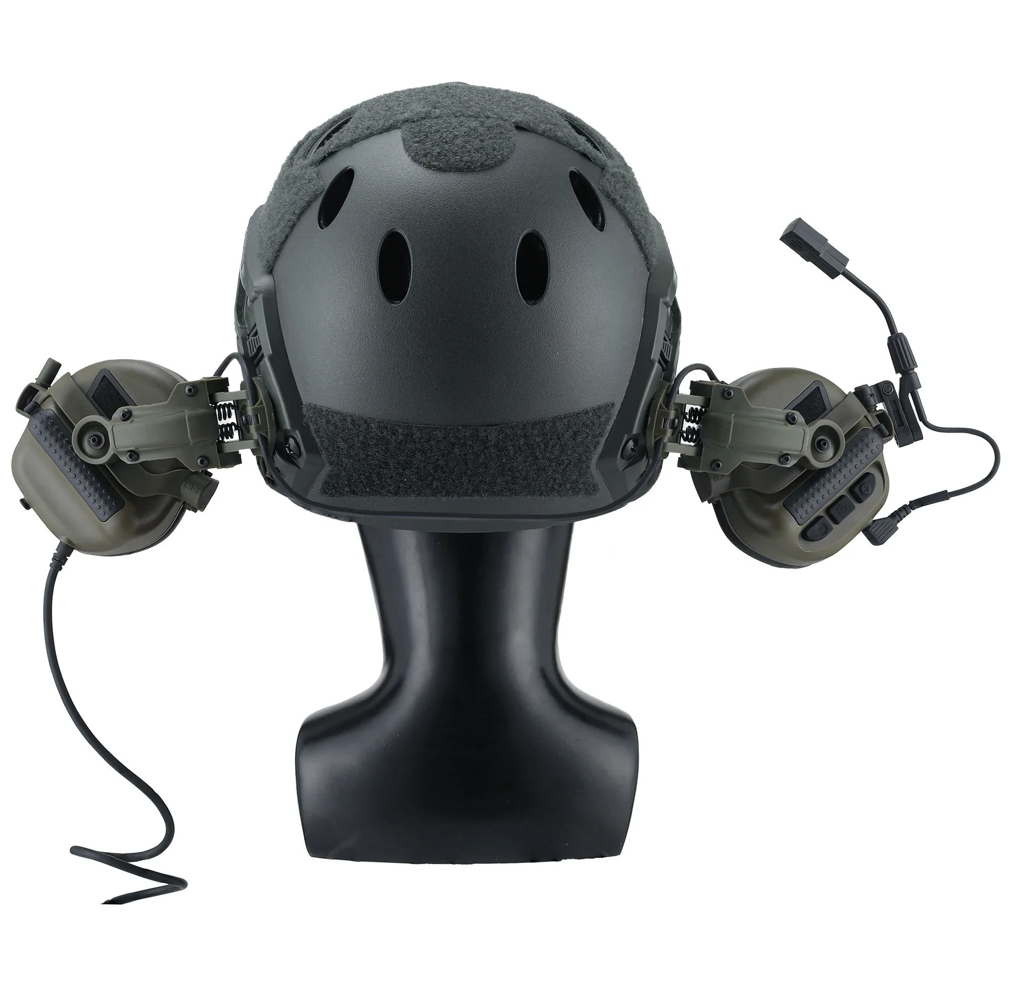 Auriculares tácticos para casco móvil, cascos militares para caza, protección auditiva, cancelación de ruido