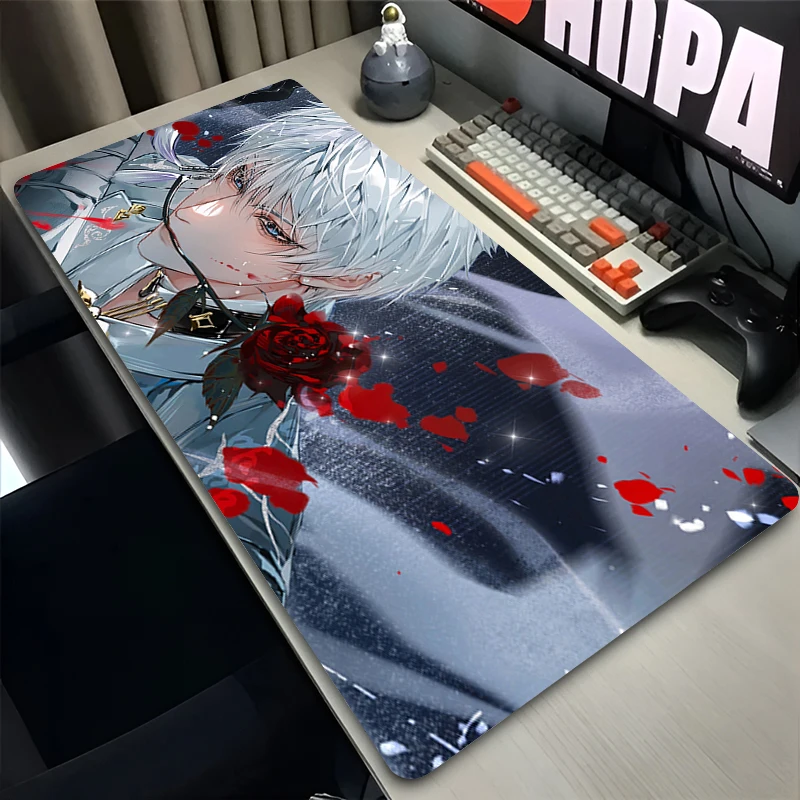 

Mouse Pad Laptop Anime Extended Desktop Mat Computer Gamer Mousepad Love And Deepspace Xavier PC Gaming Accessories Keyboard Pad