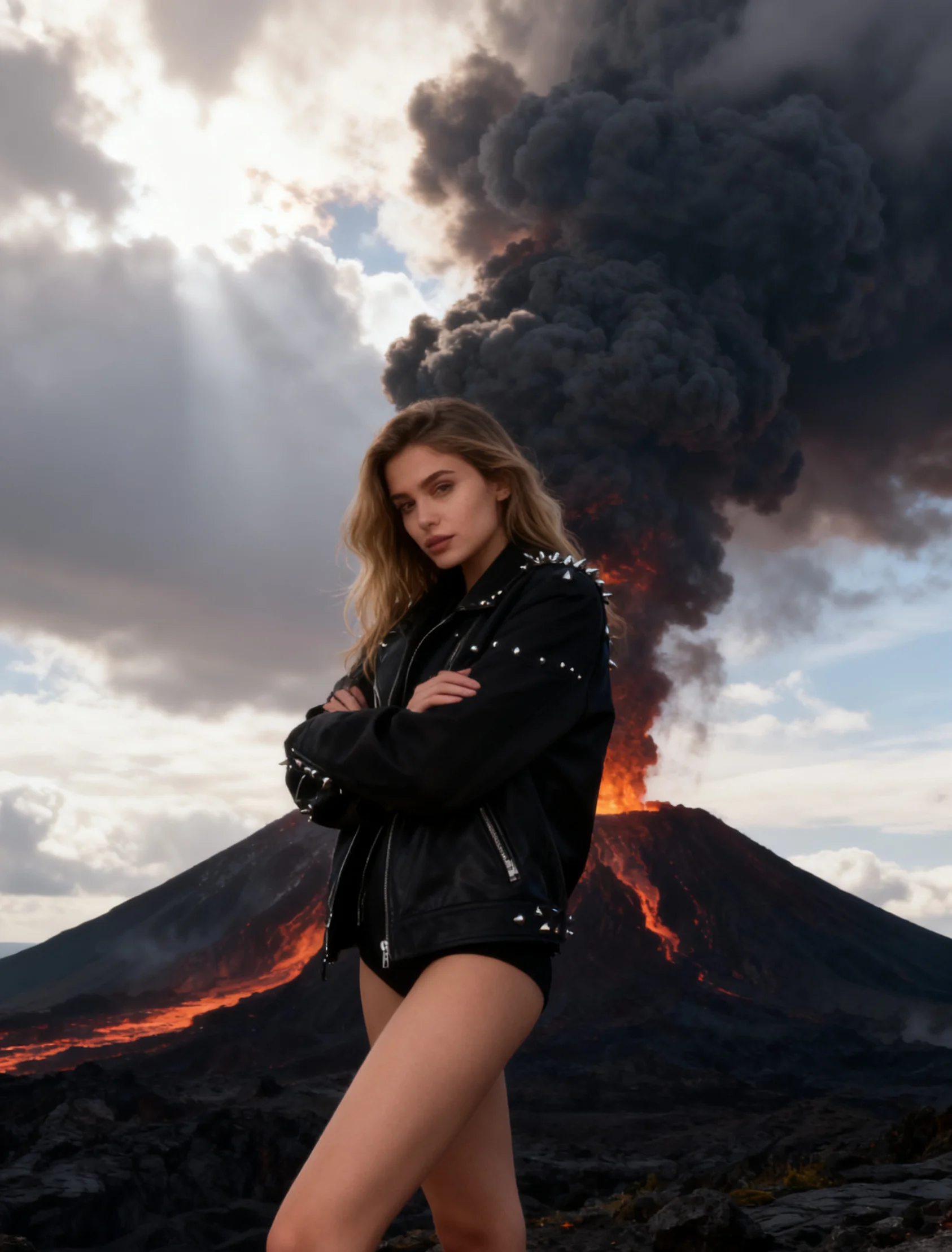 

Байкерские куртки Женская куртка без рукавов Весенняя кожзаменитель с металлическими заклепками на молнии с воротником-стойкой в стиле панк Хип-хоп Urban Millennial Sassy