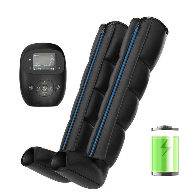 

Wireless Air Compression Leg Massager with 5 Airbags - 6 Modes & 8 Intensities
