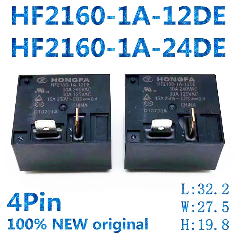 

35Pcs, T93 Relay, HF2160-1A-12DE, 12V, HF2160-1A-24DE, 24V, 4Pin 30A 240Vac/SLI-S-112DM